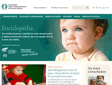 Tablet Screenshot of enciclopedia-crianca.com